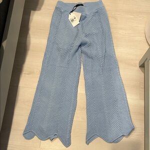 English Factory Light Blue Knit Swim Coverup Pants